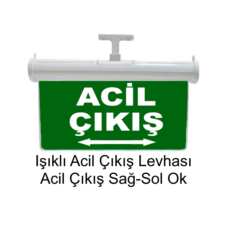 Işıklı Acil Çıkış Levhası (Acil Çıkış Sağ-Sol Ok) GN-AC09
